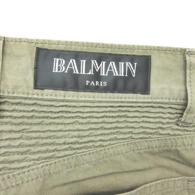 BALMAIN(バルマン)のバルマン BALMAIN バイカーパンツ カーゴパンツ コットン 28 メンズのパンツ(スラックス)の商品写真