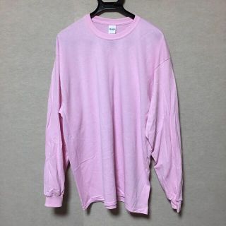 ギルタン(GILDAN)の新品 GILDAN ギルダン 長袖ロンT ライトピンク L(Tシャツ/カットソー(七分/長袖))