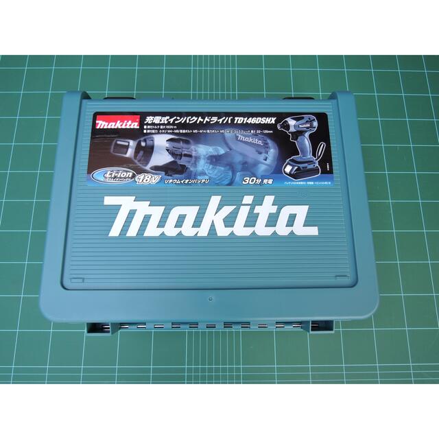 未使用makita18VインパクトドライバーTD146D+充電器+ケース マキタ-