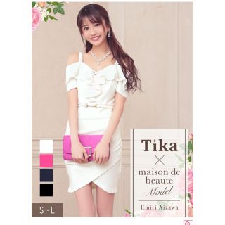 ジュエルズ(JEWELS)の新品未使用　tika 白　ドレス　Mサイズ(ミニドレス)