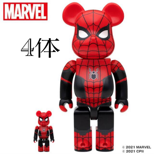 BE@RBRICK SPIDER-MAN 100% & 400% 4体セット フィギュア フィギュア