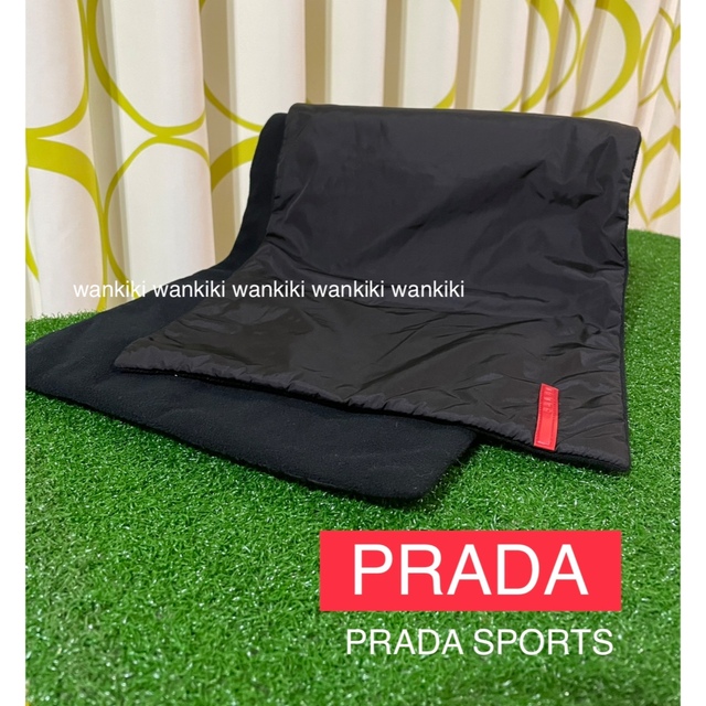 ★PRADA SPORTS★プラダスポーツ★ブラックマフラー★プラダ