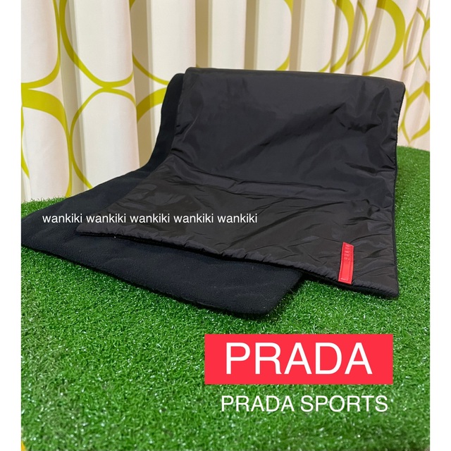 PRADA(プラダ)の★PRADA SPORTS★プラダスポーツ★ブラックマフラー★ レディースのファッション小物(マフラー/ショール)の商品写真