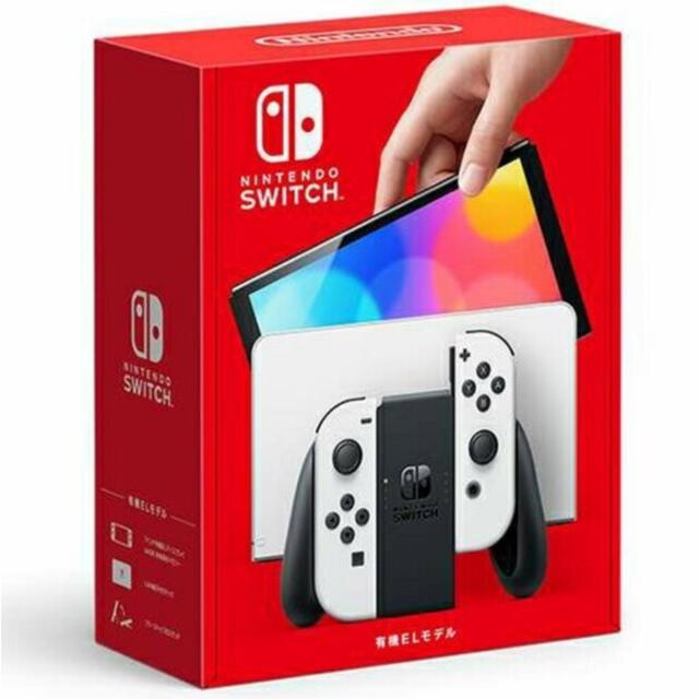 新品 未開封 店舗印無　Nintendo Switch (有機EL)ホワイトゲーム