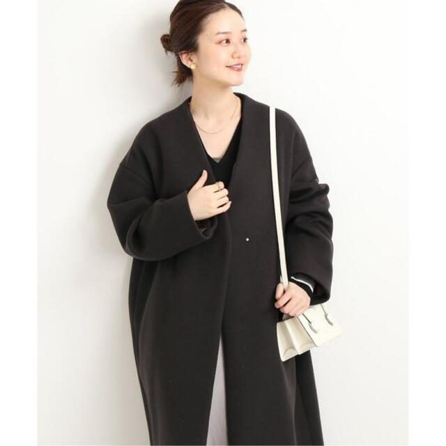 IENA MANTECOノーカラーコート 2020AW 美品 - ロングコート