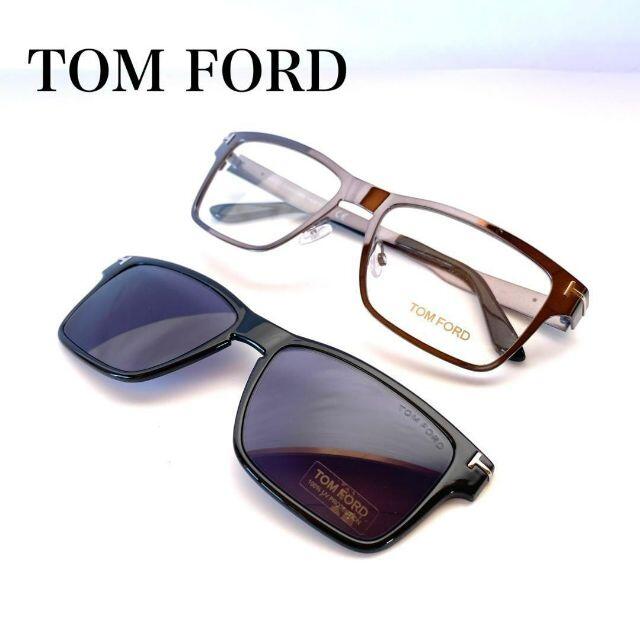 TOM FORD クリップオン サングラス メガネ トムフォード メンズ54mmレンズ縦幅