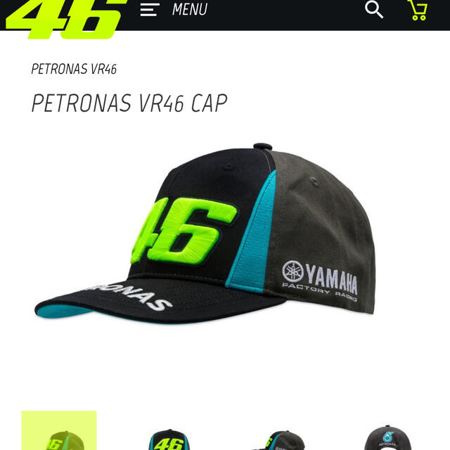 VR46 V.ロッシ選手  PETRONAS スポンサー　キャップ メンズの帽子(キャップ)の商品写真