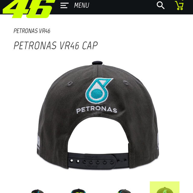 VR46 V.ロッシ選手  PETRONAS スポンサー　キャップ メンズの帽子(キャップ)の商品写真