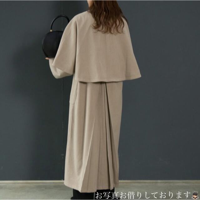 Amiur ❤︎ cape design poncho coat ❤︎ レディースのジャケット/アウター(ロングコート)の商品写真