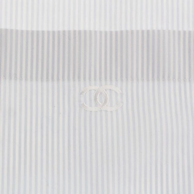 CHANEL - シャネル CHANEL ストライプ ノースリーブ シャツ CHANEL - シャネル CHANEL ストライプ ノースリーブ シャツ