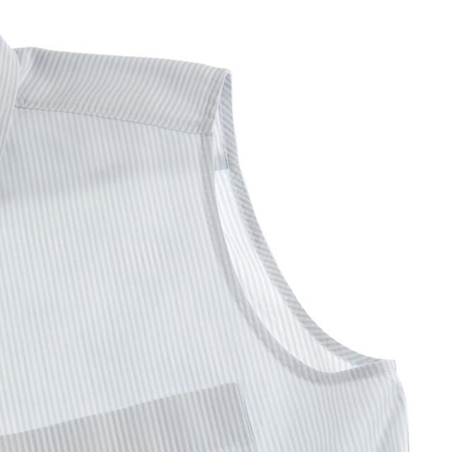 CHANEL(シャネル)のシャネル CHANEL ストライプ ノースリーブ シャツ ブラウス レディースのトップス(シャツ/ブラウス(半袖/袖なし))の商品写真