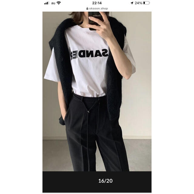 ¥9200ok.soon ウールライクストレートパンツ