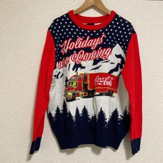 エイチアンドエム(H&M)のH&M クリスマス ニット アグリーセーター コカコーラ(ニット/セーター)