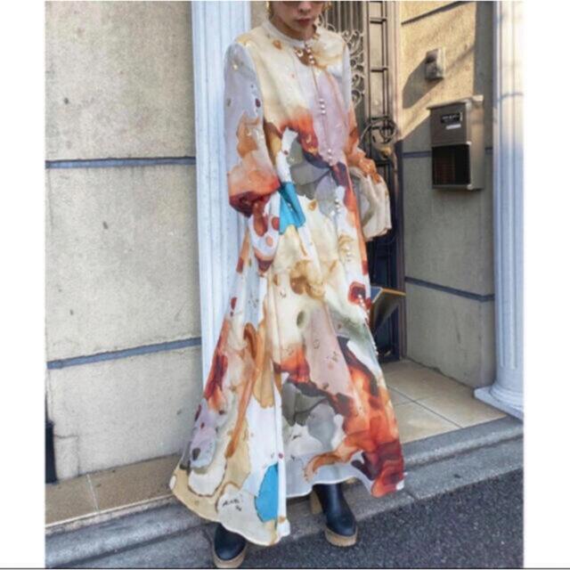 アメリヴィンテージ UNDRESSED AMELIA INK ART DRESS アメリヴィンテージ UNDRESSED AMELIA INK ART DRESS