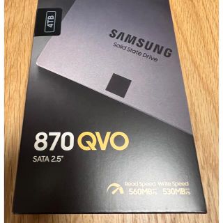 サムスン(SAMSUNG)のSamsung SSD 870 QVOシリーズ 4.0TB MZ-77Q4T0B(PC周辺機器)