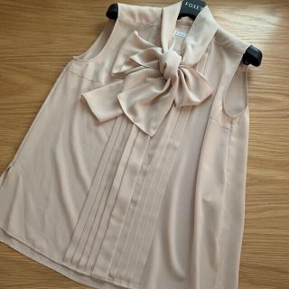 フォクシー(FOXEY)の♡御専用♡ FOXEY リボンブラウス 38 & KOGAOカチューシャ 2点(シャツ/ブラウス(半袖/袖なし))