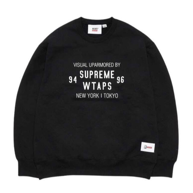 美品！ Supreme / WTAPS Crewneck Blackスウェット