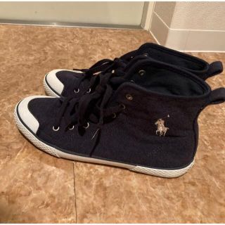 ポロラルフローレン(POLO RALPH LAUREN)のポロ　ラルフローレン　ハイカットスニーカー　24.5cm(スニーカー)