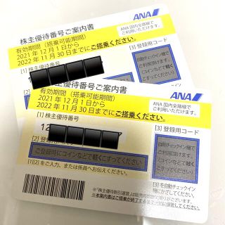 エーエヌエー(ゼンニッポンクウユ)(ANA(全日本空輸))のANA株主優待券　全日空株主優待航空券(その他)