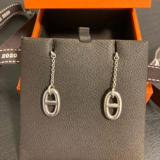 エルメス(Hermes)のHERMESファランドールシルバーピアス(ピアス)