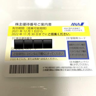 エーエヌエー(ゼンニッポンクウユ)(ANA(全日本空輸))のANA株主優待券　全日空株主優待航空券(その他)