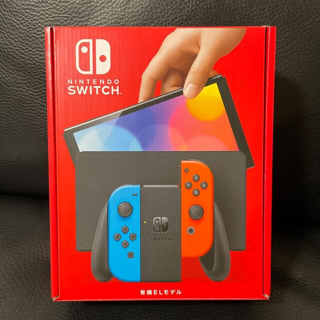 Nintendo Switch(ニンテンドースイッチ)の任天堂Nintendo Switch 有機ELモデルネオンブルー/ネオンレッド エンタメ/ホビーのゲームソフト/ゲーム機本体(家庭用ゲーム機本体)の商品写真