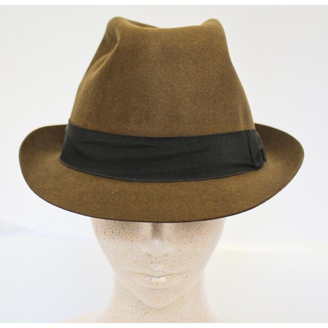 ボルサリーノ Borsalino リアルファ ラビット イタリア製 M レア 茶