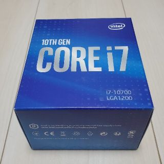 インテレクション(INTELECTION)の【新品未開封】INTEL CPU  i7-10700 LGA 1200(PCパーツ)