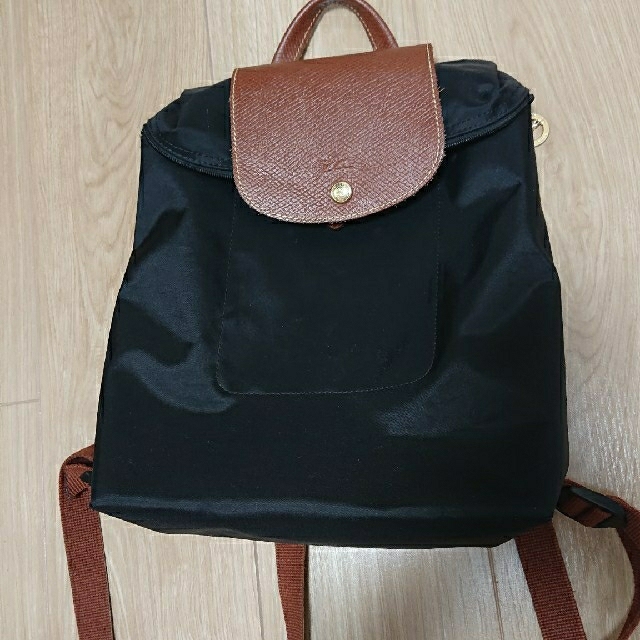 LONGCHAMP(ロンシャン)のロンシャン★折りたたみリュック★黒 レディースのバッグ(リュック/バックパック)の商品写真