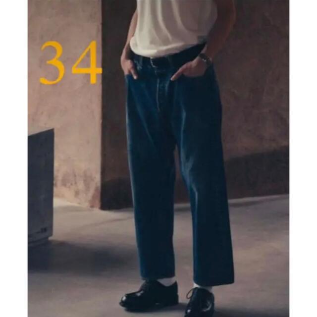 パンツ最安値 A.PRESSE/Washed Denim Wide Pants 34