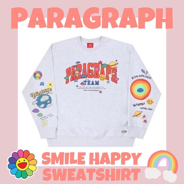 『大人気！！』PARAGRAPH smile happy sweatshirt メンズのトップス(スウェット)の商品写真