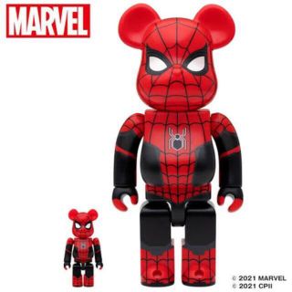 マーベル(MARVEL)のBE@RBRICK SPIDER-MAN 100% & 400% (フィギュア)