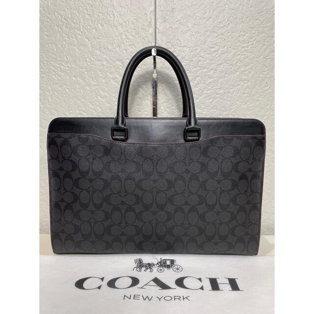 COACH(コーチ)の格安　定価12万　コーチ メンズ　ビジネス 2way レザー　バッグ　メンテ済み メンズのバッグ(ビジネスバッグ)の商品写真