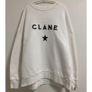 コンバース(CONVERSE)の【難あり】コンバース ☆ CLANE(クラネ) コラボ スウェット ホワイト(トレーナー/スウェット)