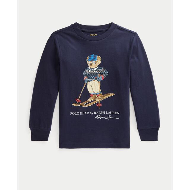 POLO RALPH LAUREN(ポロラルフローレン)のポロベア コットン ロングスリーブ Tシャツ 4T キッズ/ベビー/マタニティのキッズ服男の子用(90cm~)(Tシャツ/カットソー)の商品写真