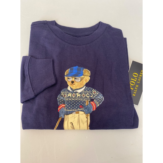 POLO RALPH LAUREN(ポロラルフローレン)のポロベア コットン ロングスリーブ Tシャツ 4T キッズ/ベビー/マタニティのキッズ服男の子用(90cm~)(Tシャツ/カットソー)の商品写真