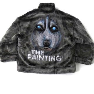 doublet animal hand-painted fur jacket(ダッフルコート)