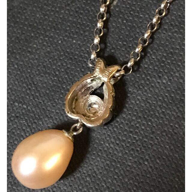 k18wg パール　真珠　ダイヤ　ネックレス
