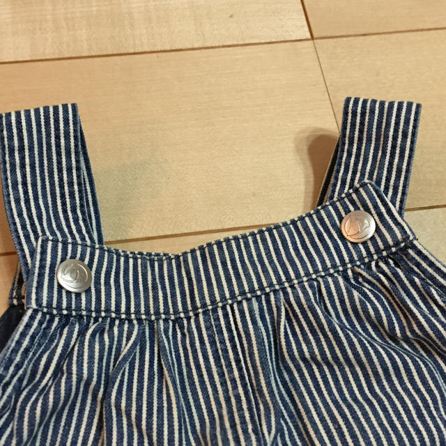 PETIT BATEAU(プチバトー)のpetit bateauプチバトー　オーバーオール　81センチ キッズ/ベビー/マタニティのキッズ服男の子用(90cm~)(パンツ/スパッツ)の商品写真