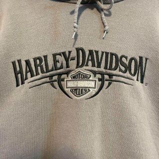 Harley Davidson - ハーレーダビッドソン ビッグ刺繍ロゴパーカー ...