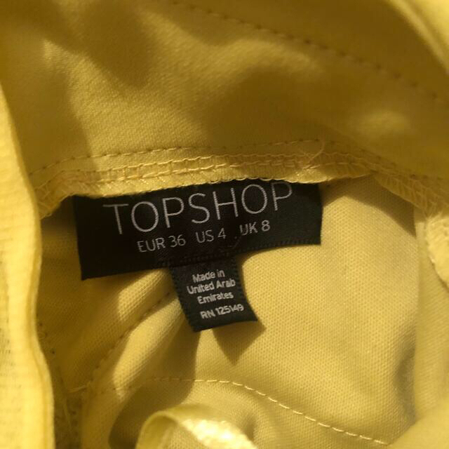 TOPSHOP(トップショップ)の【最終価格】TOPSHOP ミニドレス ワンピース チュール イエロー レディースのワンピース(ミニワンピース)の商品写真