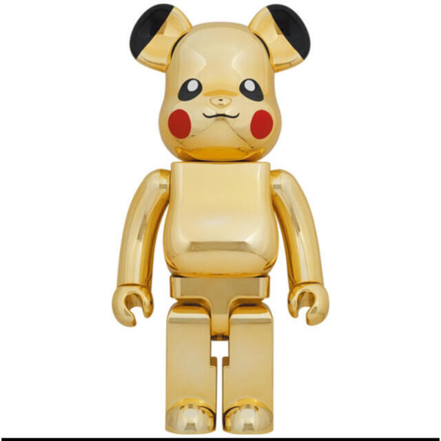 エンタメ/ホビーBE@RBRICK ピカチュウ GOLD CHROME Ver. 1000