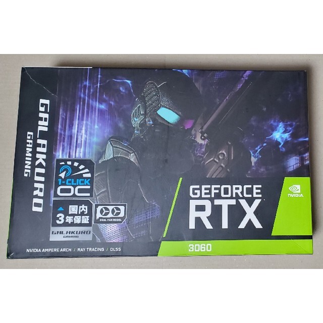 玄人志向 GeForce RTX3060 美品