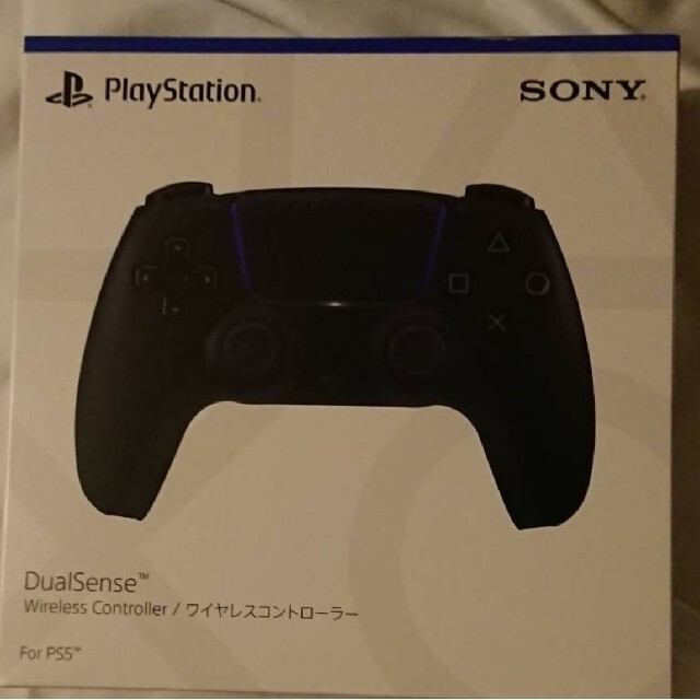 PlayStation(プレイステーション)のDualSense ワイヤレスコントローラー ミッドナイト ブラック PS5 ② エンタメ/ホビーのゲームソフト/ゲーム機本体(その他)の商品写真