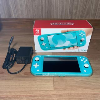 ニンテンドースイッチ(Nintendo Switch)の7%クーポン！スイッチライト　ターコイズ中古美品　ニンテンドー　(携帯用ゲーム機本体)