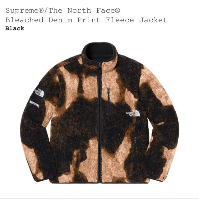 M supreme  ノースフェイス fleece jacket ブラック