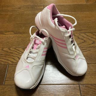 アディダス(adidas)のadidasゴルフシューズ　ピンク　23㎝(シューズ)