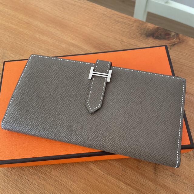 高品質の人気 Hermes - エルメス ベアンスフレ エトゥープ シルバー