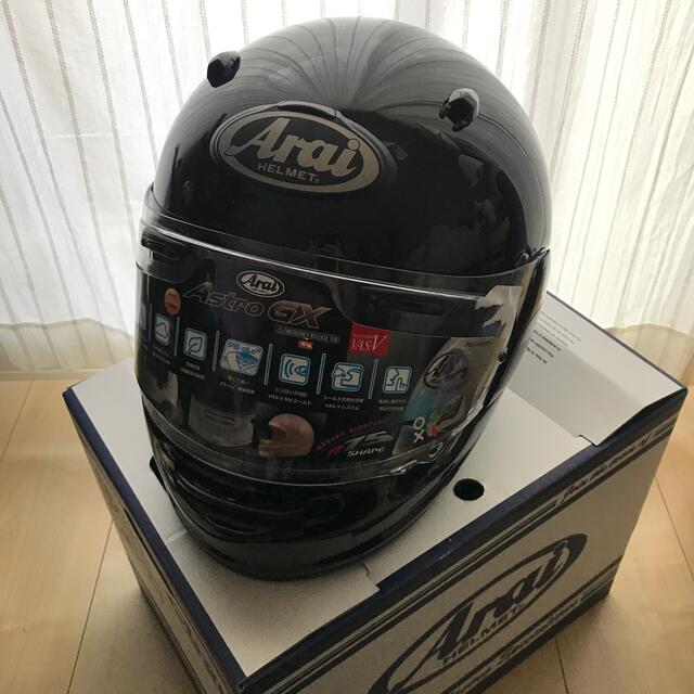 ヘルメット/シールド【新品未使用】Arai Astro GX グラス黒 M