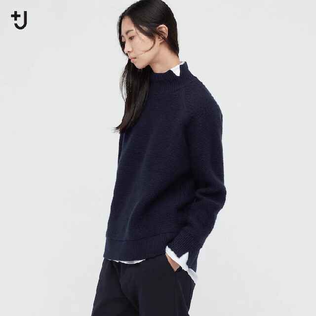 20a21AW UNIQLO +J プレミアムラムケーブルハイネックセーター